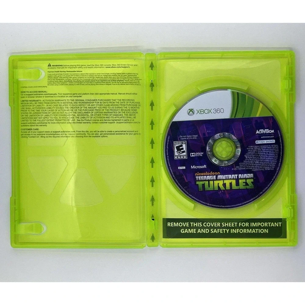 Teenage Mutant Ninja Turtles (Microsoft Xbox 360, 2013) fast ship